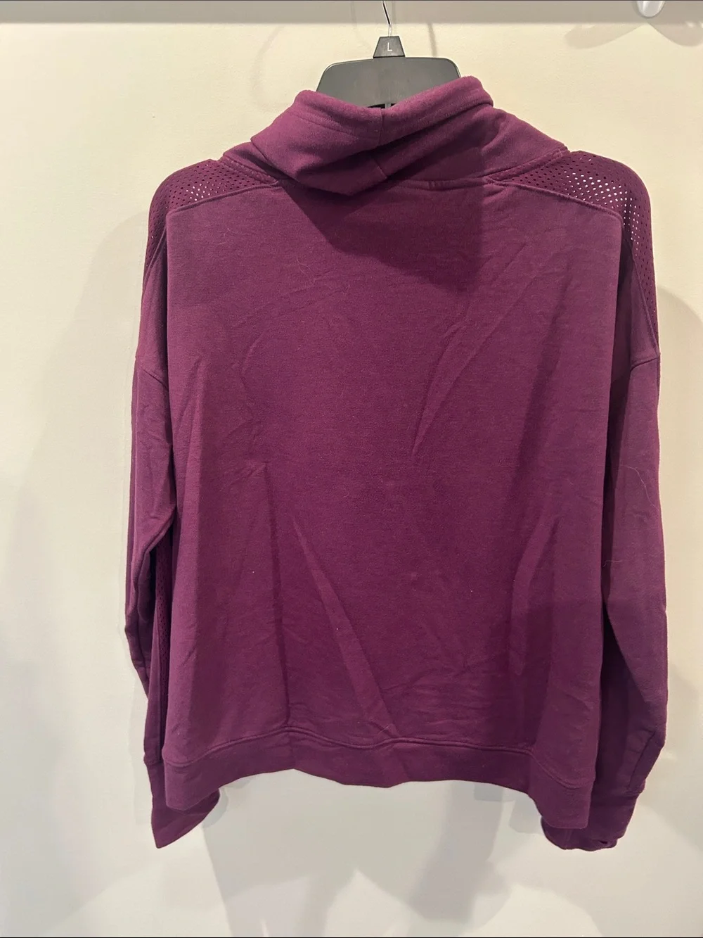 Under Armour Women's Plum Cowl Neck Pullover with Orange Accents